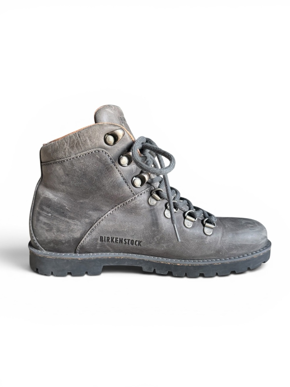 Birkenstock Jackson Oiled Leather Hiking Boots Dark Gray EU 36 (US 5.5-6)
